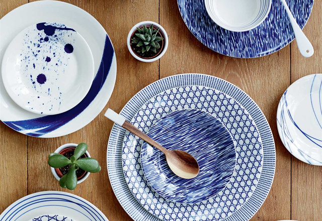 Plate & Saucers for Less